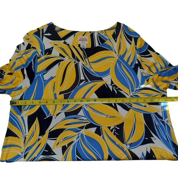 RUBY RD FAVORITES Shirt Long Sleeve Size PXL NWT Multicolored Funky - Picture 6 of 9